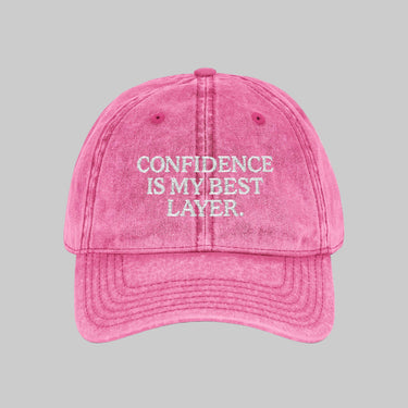 Confidence Quote Hat – Vintage Embroidered Dad Cap - Modestly Vogue